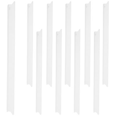 VILLCASE 10pcs Window Squeegee Replacement Silicone Blades Triangular Refill Strips Dual-Sided Glass Cleaning for Home and Car Windshield Maintenance