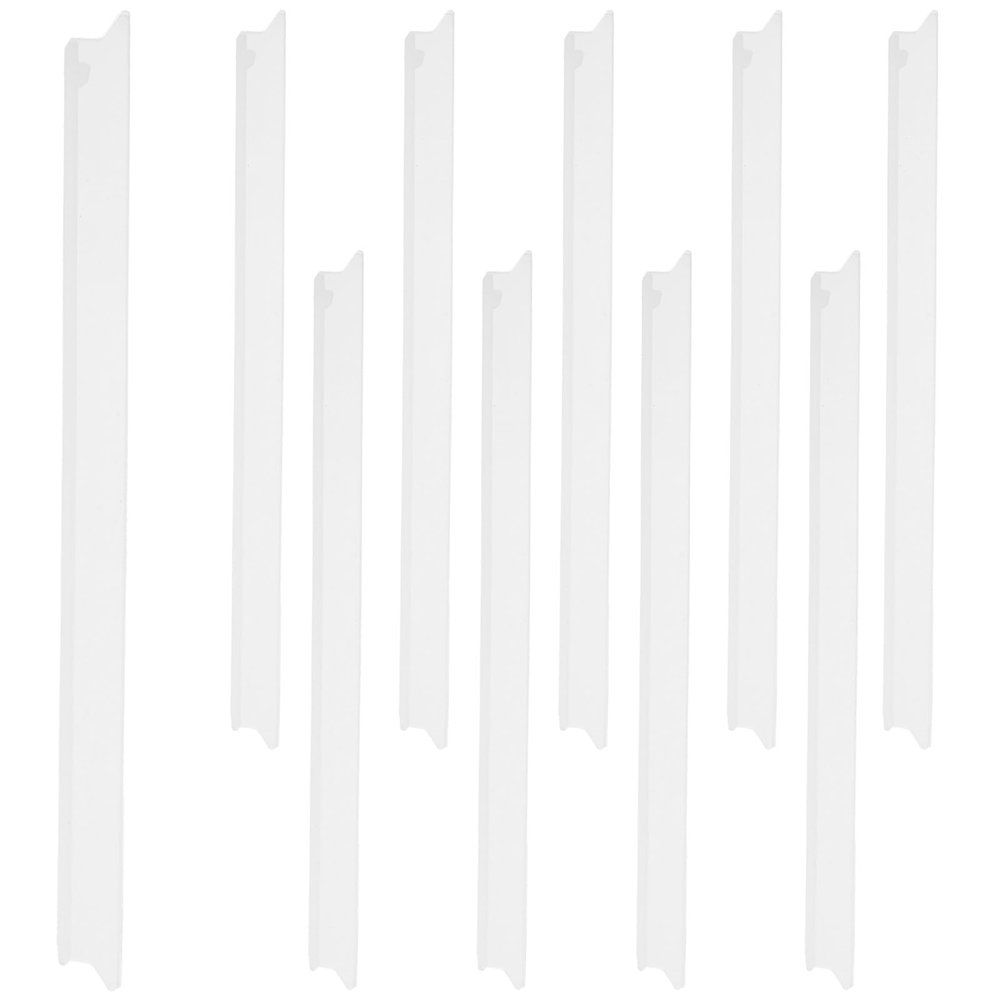 VILLCASE 10pcs Window Squeegee Replacement Silicone Blades Triangular Refill Strips Dual-Sided Glass Cleaning for Home and Car Windshield Maintenance
