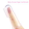 Segrehy Silicone Finger Toothbrush Soft Rubber Teeth Clean Massage Brush for Baby Infant Oral Care Food Grade Safe 55MM Length view 2