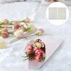 HIAKDOFT Golden Series Wrap Paper 40 Sheets Bouquet Wrapping Papers Gold Polka Dot and Star Patterns for Flower Decorations and Floral Wrapping Supplies view 4