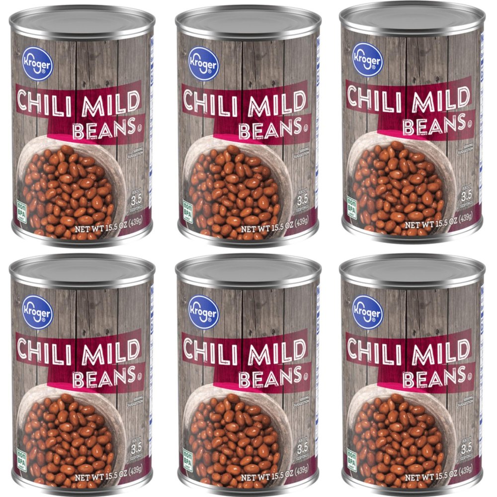 Chili Mild Canned Beans 15.5 oz (6 PK)