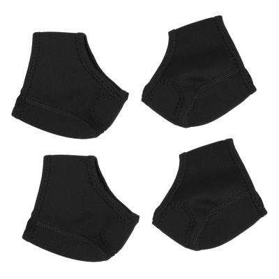 Protective Heel Supports and Cushions 4pcs Set Anti-Wearing Heel Covers with Relief for Comfortable Ankle Wraps for Men and Women Foot Care