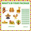 24 Pcs Fiesta Paper Straws Mexican Theme Disposable Drinking Straws with Sombrero, Llama, Taco, Poncho, and Maracas Decorations for Cinco de Mayo, Taco Nights, and Fiesta Parties view 2