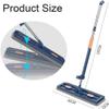 LCPKUTTR Large Flat Mop, Mops for Floor Cleaning Mop 360 Rotatable Adjustable Cleaning Mop, Wall Mops for Washing Walls Spin Wet and Dry Use Floor System 12027(White) view 2