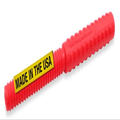 ARK Bite Tube Hollow Chew Tool, Sensory Toys for Kids and Adults, Chewy Fidget for Autism, ADHD, SPD, Anxiety, Medical-Grade Chew Tools, Standard, Softest, Red, Textured