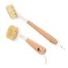 DECHOUS Multi-use Pot and Dish Cleaning Brush Set, 2pcs Wood Handle Kitchen Scrub Brushes with Square Round Heads for Household Pot and Pan Cleaning view 1