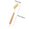 DECHOUS Multi-use Pot and Dish Cleaning Brush Set, 2pcs Wood Handle Kitchen Scrub Brushes with Square Round Heads for Household Pot and Pan Cleaning view 2