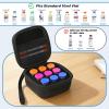 Insulin Vials Fridge Holder 9 Slots Peptide Fridge Storage Carrying Case with Mesh Bag Insulin Vial Organizer Protector Bags Fits Standard 10ml U-100 Vials view 4