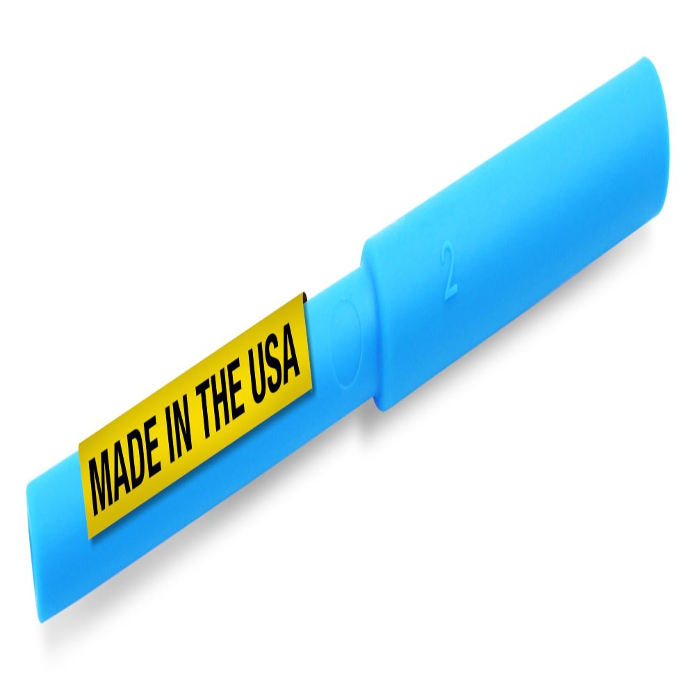 ARK Bite Tube Hollow Chew Tool, Sensory Toys for Kids and Adults, Chewy Fidget for Autism, ADHD, SPD, Anxiety, Medical-Grade Chew Tools, XT, Firm, Bright Blue, Smooth