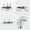 20 Pack 6.8mm Wide Glasses Hinges, Metal Optical Glasses Replacement Hinges, Plastic Glasses Repair Parts view 2