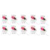 10 Pack Candy Boxes with Ribbons and Artificial Flower Bows for Wedding Party Favors and Birthday Celebrations (Huayu small size) view 1