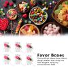 10 Pack Candy Boxes with Ribbons and Artificial Flower Bows for Wedding Party Favors and Birthday Celebrations (Huayu small size) view 4
