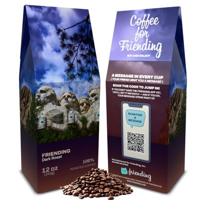 Send a Gift Message with Friending Blend Friending 12 oz Whole Bean Coffee, Medium Roast Freshly Roasted to Order, Made in USA Premium Arabica Coffee Gift