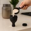 2 Pack Protein Powder Funnel - Protein Powder Travel Container(Black) Protein Powder Container to Go for Workouts, Fitness and Traveling(50ml) view 4
