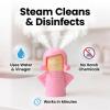 Aivwis Angry Mama Microwave Oven Steam Cleaner, Angry Mom Microwave Cleaner, Just Add Vinegar and Water, Cut Cleaning Time by Half (Pink) view 2