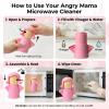 Aivwis Angry Mama Microwave Oven Steam Cleaner, Angry Mom Microwave Cleaner, Just Add Vinegar and Water, Cut Cleaning Time by Half (Pink) view 3