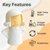 Aivwis Angry Mama Microwave Oven Steam Cleaner, Angry Mom Microwave Cleaner, Just Add Vinegar and Water, Cut Cleaning Time by Half (White) view 2