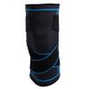 TEHAUX Breathable Compression Knee Pad with Double Strap Support, Pressurized Knee Sleeve for Sports and Fitness, Sky Blue M, Single Leg Protector for Gym and Basketball view 1