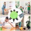 11.8'' Floor Turtle Foot Mop, Cute Double-Sided Turtle-Shaped Floor Cleaning Pad with Rag, Hands-Free Mop for Dust and Hair, Washable Reusable Foot Mops for Home Kitchen Bathroom and Office Floors view 4