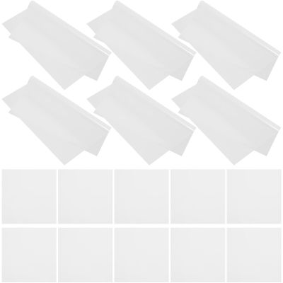 balacoo 300pcs Waterproof Cellophane Sheets 20x20cm 2. Thickness DIY Wrapping Paper for Candy Bouquets Baskets Craft Supplies