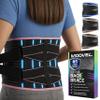 Modvel Back Brace for Lower Back Pain Women and Men Lumbar Support Belt for Sciatica, Herniated Disc, Muscle Strain Adjustable Breathable Work Brace with 6 Stays Support for Posture Size L view 1
