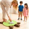 11'' Floor Turtle Mop, Cute Small Double Turtle Shaped Floor Cleaning Pad, Washable Reusable Mop for Home Dorms Office Tile, Laminate Floors, Easy to Wash(Green) view 4
