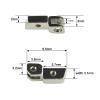 100Pcs (50 Pairs) Glasses Two Turn Hinges, Acetate Sunglasses Spring Hinges, Plastic Glasses Replacement Repair Parts view 2