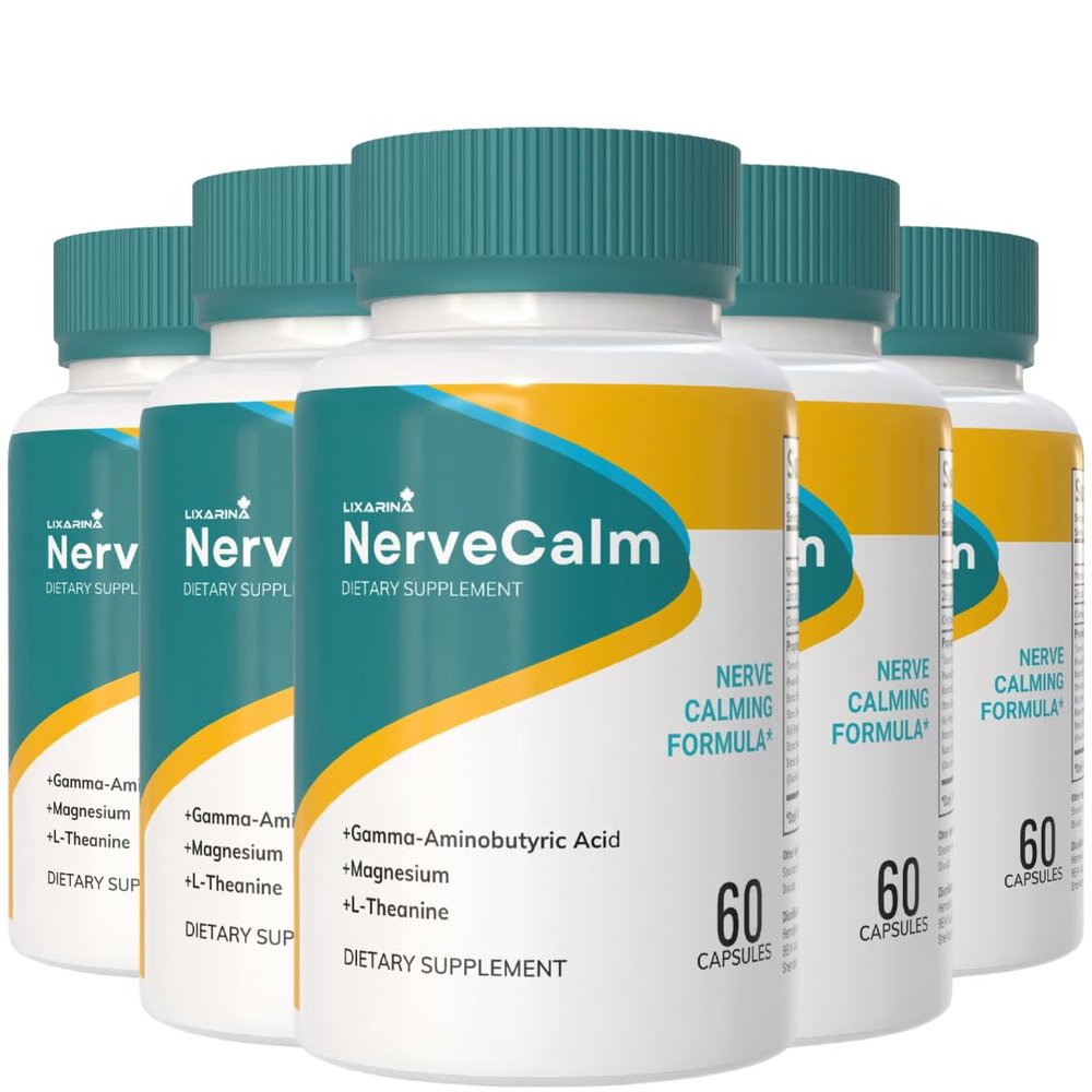 Nerve Calm | NerveCalm Capsules | Advanced Support Supplement | NerveCalm Premium Formula Capsules | Supplement for Men & Women - 60 Capsule (Pack 5)
