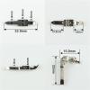20Pcs 6.8mm Wide Glasses Hinge Metal Optical Glasses Replacement Hinge Plastic Glasses Repair Parts view 2