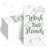 200Pcs Wash Your Hands Paper Napkins 3 Ply Disposable Green Hand Towels Bathroom Guest Napkins for Kitchen Wedding Anniversary Baby Shower Supplies view 1