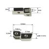 100Pcs Glasses Two Circle Hinged Acetate Sunglasses Spring Hinged Plastic Glasses Replacement Repair Parts view 2