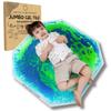 Learning Through PLAYtrays Jumbo Sensory Floor Tile, 32" [Blue & Green] view 1