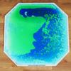 Learning Through PLAYtrays Jumbo Sensory Floor Tile, 32" [Blue & Green] view 3