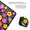 Abstract Flower Pattern Scale for Body Weight Sturdy Tempered Glass Weighing Scales with LCD Display Accurate Digital Bathroom Scale Convenient Body Fat Smart Scales Easy Read view 4