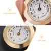 Abaodam Mechanical Cigar Hygrometer Round Analog Humidor Gauge Mini Humidor Box Accessory High-Precision Metal Gold for Cigar Storage view 2