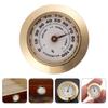 Abaodam Mechanical Cigar Hygrometer Round Analog Humidor Gauge Mini Humidor Box Accessory High-Precision Metal Gold for Cigar Storage view 3