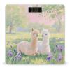 Alpacas in Love Scale for Body Weight Sturdy Tempered Glass Weighing Scales with LCD Display Accurate Digital Bathroom Scale Convenient Body Fat Smart Scales Easy Read view 1