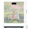 Alpacas in Love Scale for Body Weight Sturdy Tempered Glass Weighing Scales with LCD Display Accurate Digital Bathroom Scale Convenient Body Fat Smart Scales Easy Read view 2