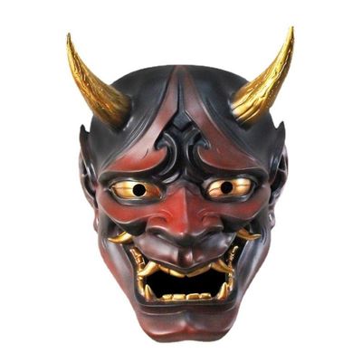 Jauarta Prajna Halloween Cosplay Face Cover, Demon Ghost Resin Face Cover for, One Size for Teenagers and Adults with Perfect Fit and Comfort (Jauartantxns-10347872)