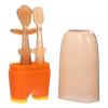 ROMISBABA Silicone Toothbrush 3pcs with Tongue Cleaner for Oral Care, Soft Tongue Brush Suitable for Newborns view 1