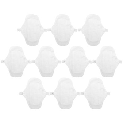 EXHUMKY Reusable Washable Menstrual Cloth Pads 10pcs Cotton Sanitary Napkins Waterproof Layer Breathable Puerpera Sanitary Towels for Women Postpartum Use