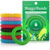 BuggyBands 25 Pack Mosquito Bracelets for Adults & Kids - Natural DEET-Free Bands, Individually Wrapped view 1