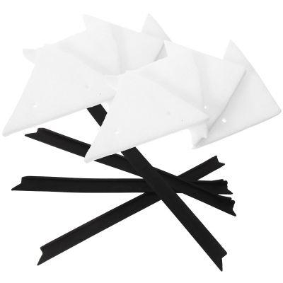 MAGICLULU Window Squeegee Replacement Rubber Blades with Triangle Sponge Strips, 4pcs Set for Glass Cleaning, Shower and Car Window Squeegee Refills