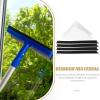 MAGICLULU Window Squeegee Replacement Rubber Blades with Triangle Sponge Strips, 4pcs Set for Glass Cleaning, Shower and Car Window Squeegee Refills view 3