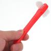 ABOOFAN 8pcs Double Heads Dentures Cleaning Brush Set Red Handle, Portable Retainer Toothbrush for False Teeth Care and Oral Hygiene view 3