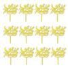 12 Pcs Acrylic Eid Mubarak Glitter Moon and Star Cupcake ToppersHappy Eid Ramadan Kareem Party Cupcake Picks for Eid Islamic Muslim Party Cake Decorations view 1