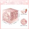 2026 Graduation Card Box Holder, Foldable Grad Congrat Decoration Box for Girls Women Graduation Party Celebration Pink view 2