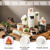 CHENGU 120 Pcs 9 oz Camping Paper Treat Cups Adventure Awaits VBS Party Supplies Campfire Bear Forest Disposable Snack Bowls for Hiking Picnic Sunday School BBQ Birthday Party view 3