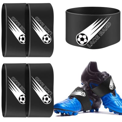 Patelai 2 Pcs Soccer Lace Band Cleat Cover Youth Adult, Kids, Black