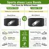 Patelai 2 Pcs Soccer Lace Band Cleat Cover Youth Adult, Kids, Black view 2